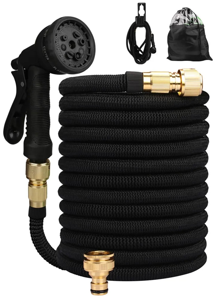 50ft high-pressure washer hose from Showlu Smart General, flexible and durable for cleaning with pressure washer equipment.