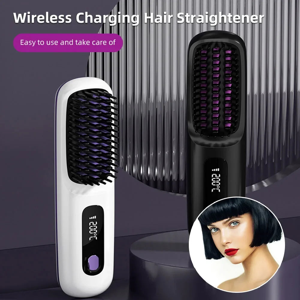 Showlu Smart General cordless hair straightener comb with fast heating and 35W power, sleek design visible in the image.