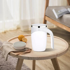 Automatic Mixing Cup Battery Portable Coffee Electric Mixing Stainless Steel Rotary Magn，
