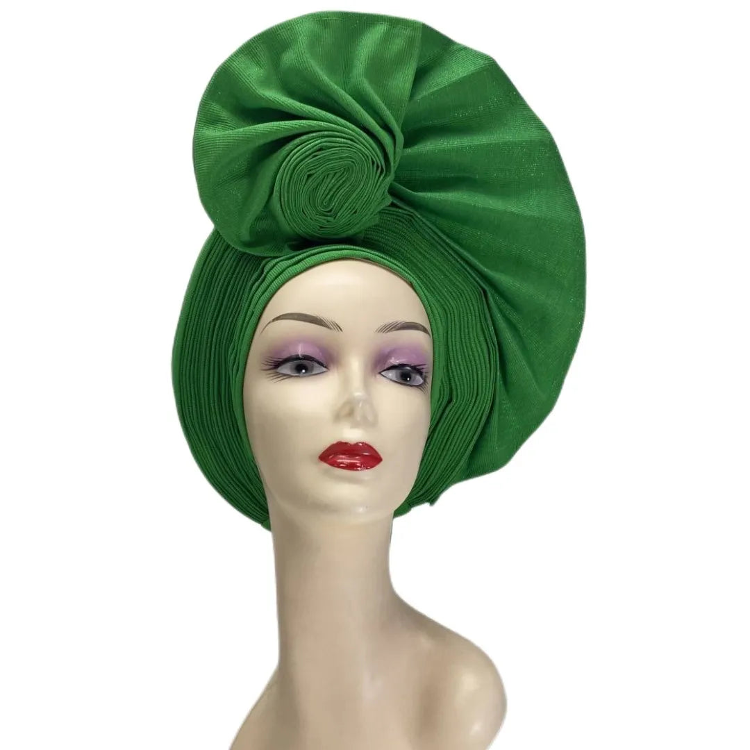 Aso Oke Nigeria For Traditional Marriage Nigeria Auto Gele Women Headtie Nice African Bonnet Hat For Lady Party