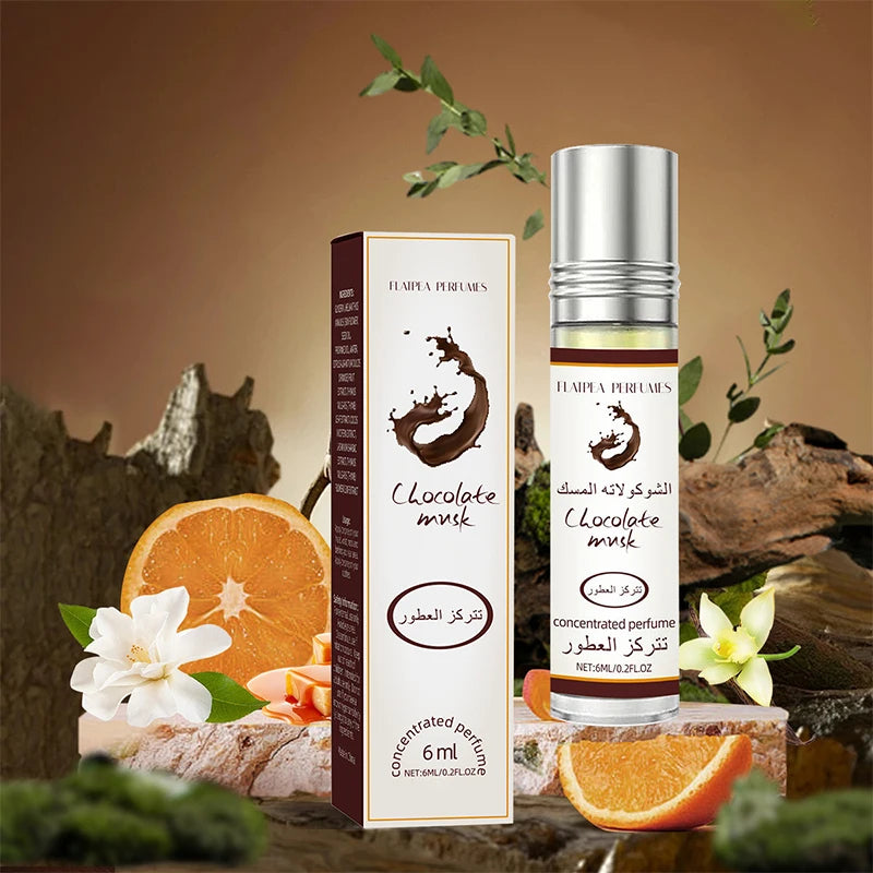 Chocolate Musk Arab Perfume Lasting Fresh Chocolate Fragrance Sweet Orange 50ml Unisex Date Mist 6ml Portable Eau De Toilette SHOWLU FASHION STORE