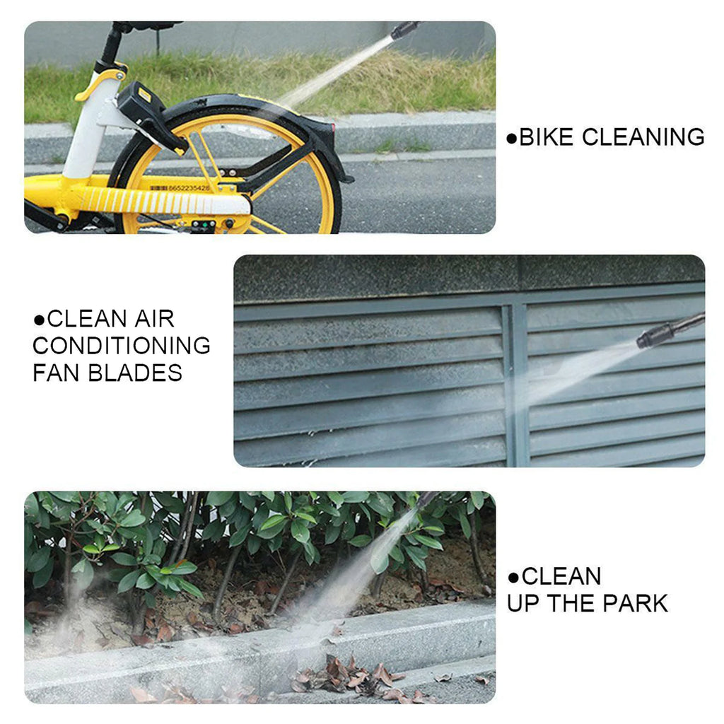 Showlu Smart General cordless pressure washer 48V with spray nozzle and compact design, ideal for outdoor cleaning tasks.