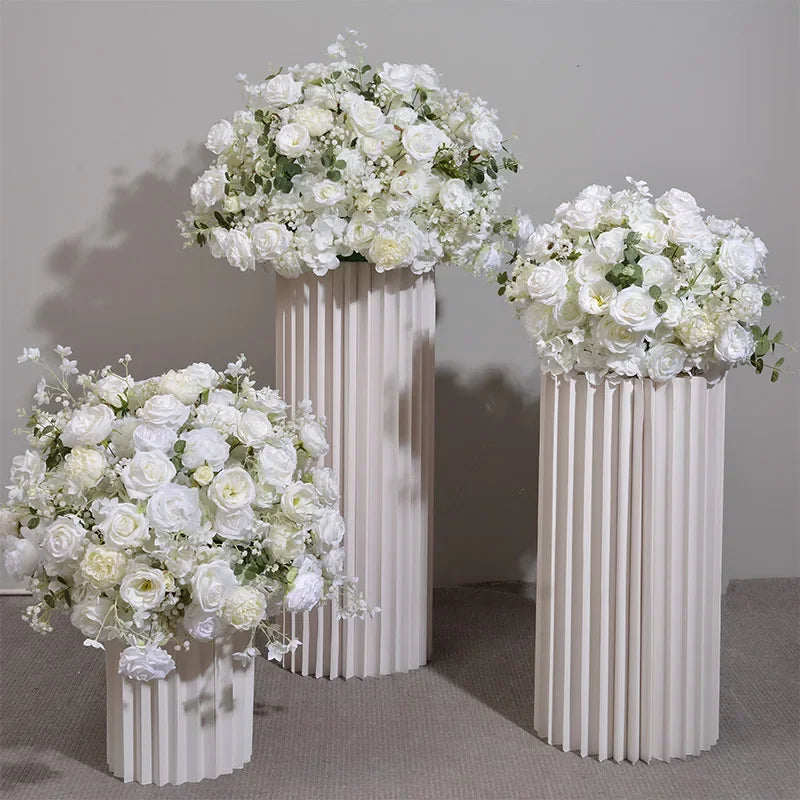 70CM Artificial Hydrangea Rose Flower Ball Wedding Road Guide Flower Table Placement Silk Flower Showcase Exhibition Hall Layout