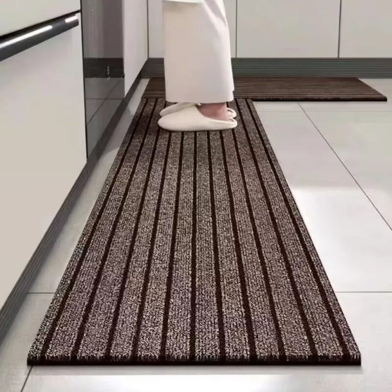 Showlu Fashion Store anti-slip kitchen mat with full coverage, absorbent oil-resistant surface, ideal for hallway or entrance use
