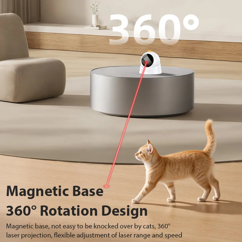 Automatic Pet Laser Toy by Showlu Smart General, featuring a sleek design and laser pointer for interactive pet play.