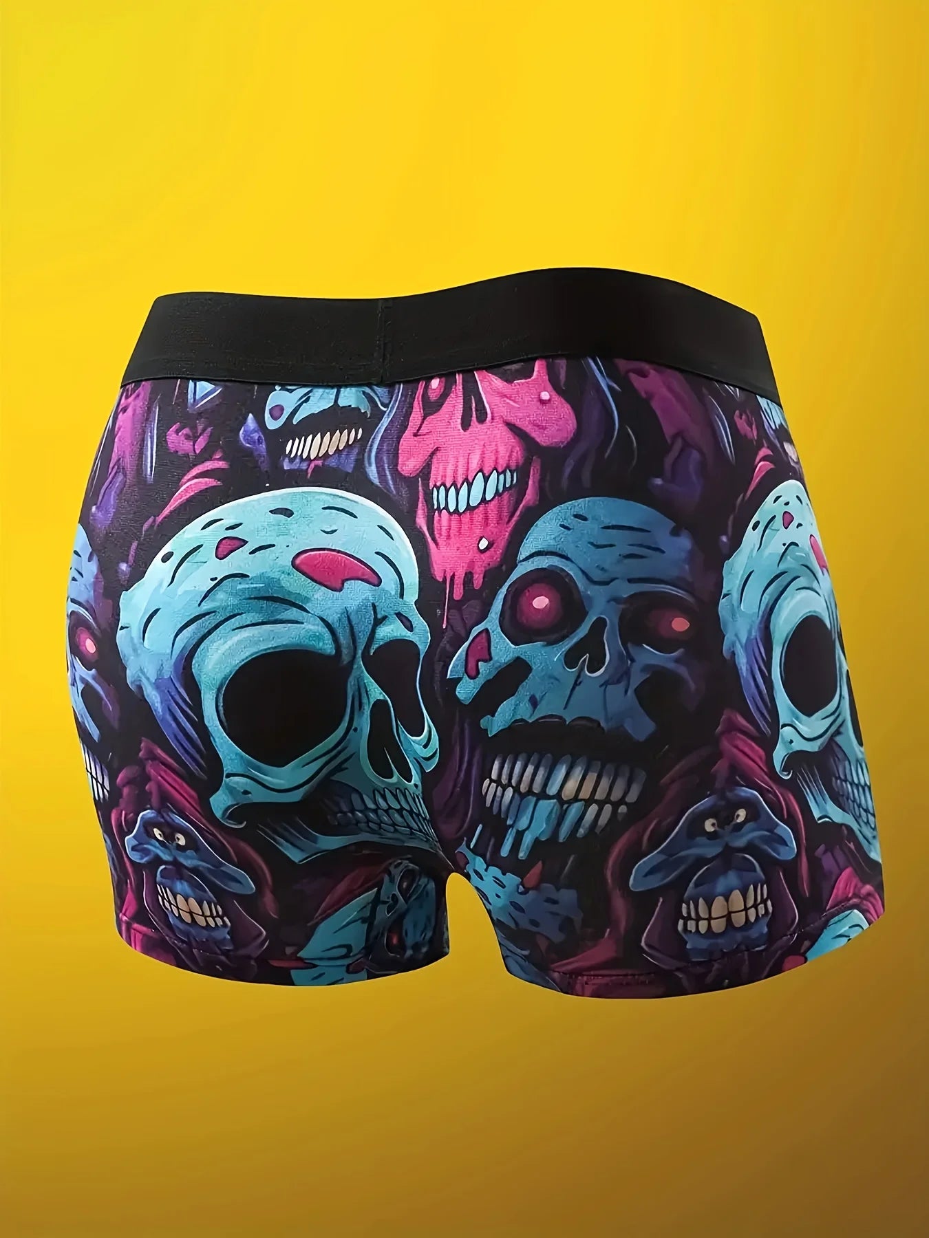 Set of 10 men's printed flat corner underwear by Showlu Fashion Store, suitable for beach, leisure, and outdoor swimming.