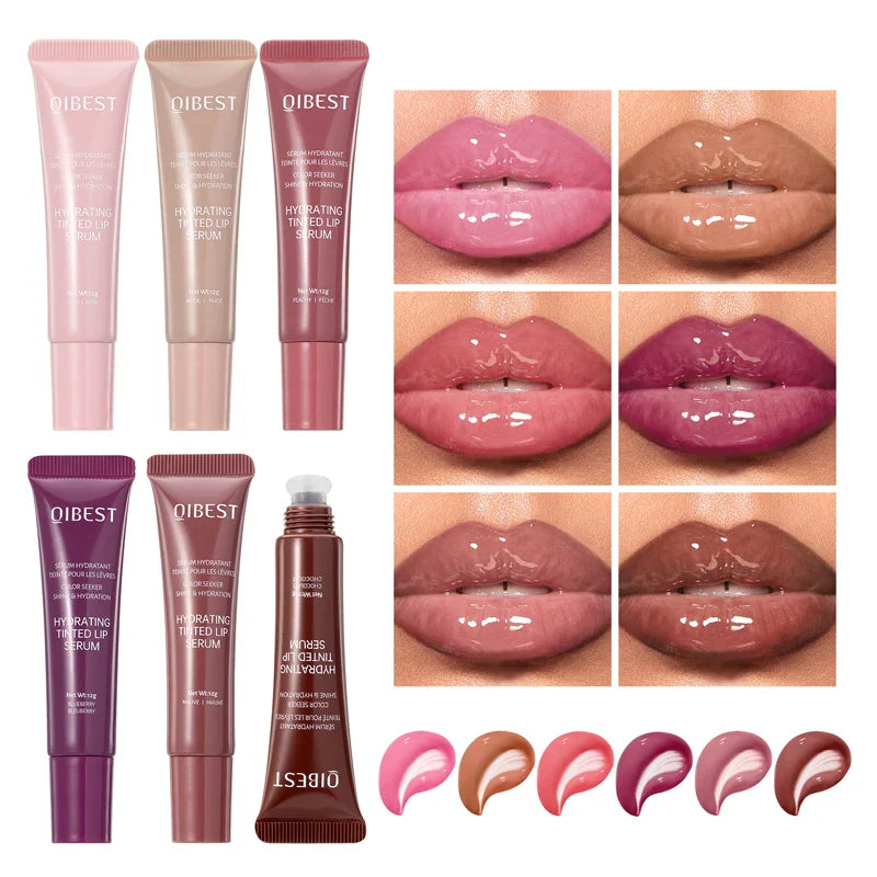 SHOWLU FASHION Moisturizing Lip Gloss with waterproof, hydrating formula, featuring a glossy finish and natural pink shade.