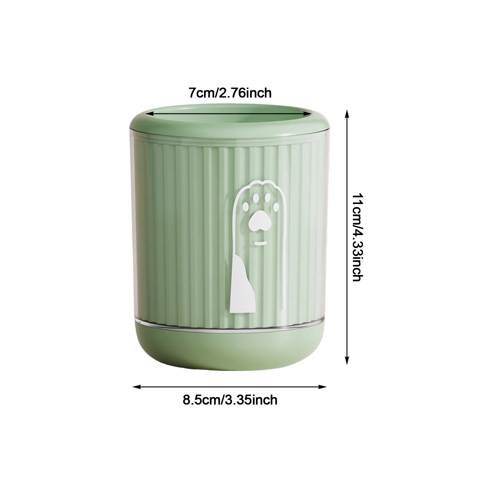 Showlu Smart General Pet Paw Cleaner Cup with soft silicone bristles for gentle cleaning of pets' paws.