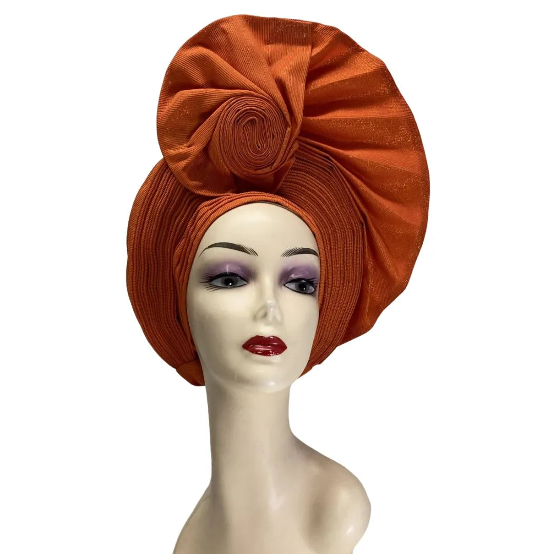 Aso Oke Nigeria For Traditional Marriage Nigeria Auto Gele Women Headtie Nice African Bonnet Hat For Lady Party
