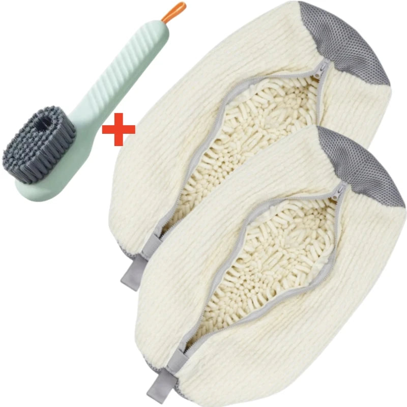 Showlu Smart General portable shoe cleaner brush with bristles for easy dirt removal on shoes.