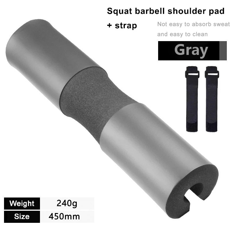 Thickened non-slip gym shoulder pads for weightlifting and squats, providing neck support and protection during strength workouts.