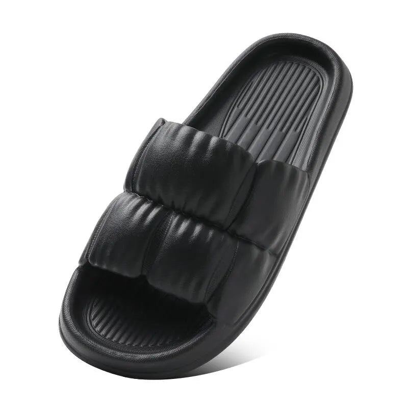 Women’s 2023 Showlu Fashion Cloud Slippers with thick platform, EVA soles, non-slip flip flops for indoor, outdoor, beach, summer wear