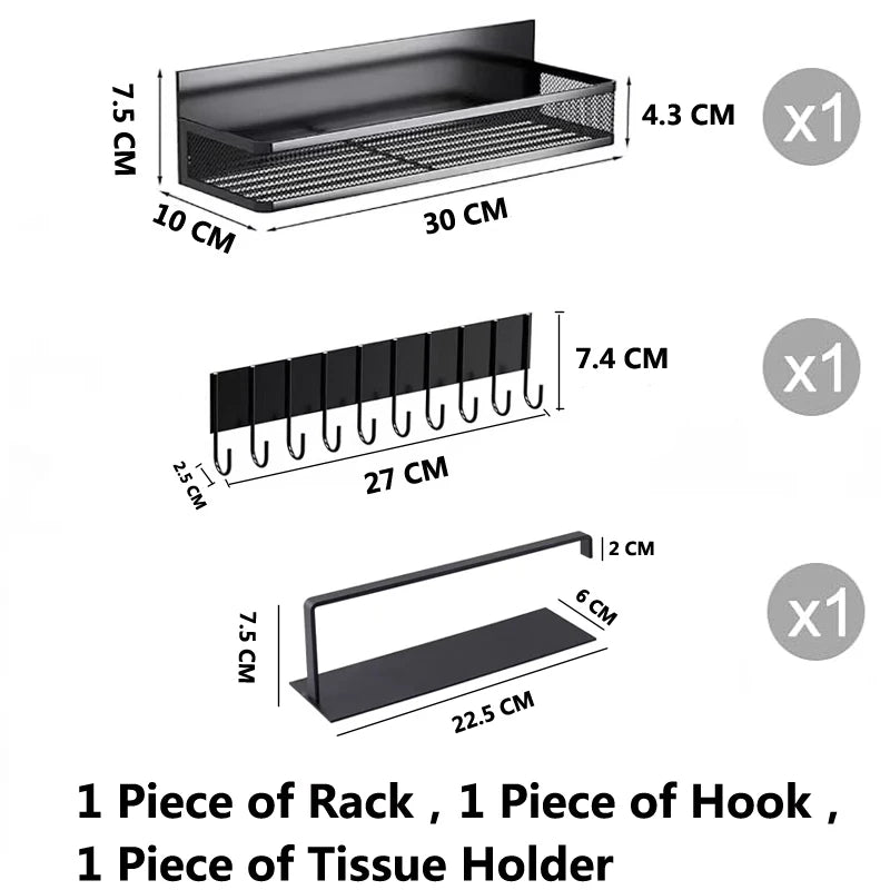 Showlu Smart General magnetic fridge organizer shelf mounted on a fridge door, holding bottles and small kitchen items.