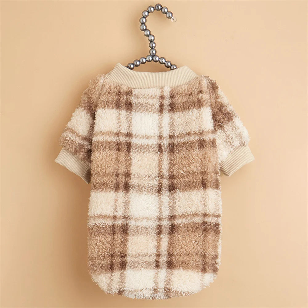 Showlu Fashion XLeiPet Totems Print puppy dog sweater with warm winter fiber, cozy pet hoodie featuring colorful totem design.