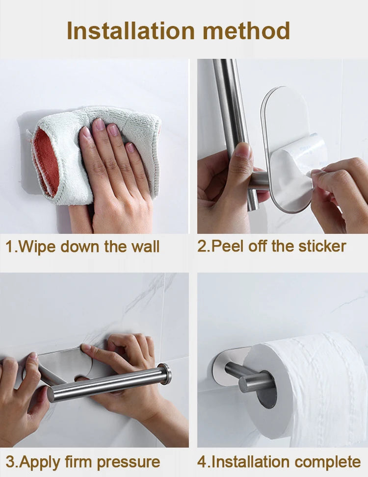 Wall mounted paper towel holder by Showlu Smart General, sturdy metal design with easy-to-use roller for kitchen or bathroom use.