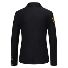New Fashion Paisley Hot Stamping Print Mens Suit Coat Casual Business Wedding Slim Fit Suit Single Buckle Suit Party Coat Office SHOWLU FASHION STORE