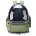 Breathable transparent Showlu Fashion Cat Carrier Backpack with side ventilation and comfortable straps for travel and outdoor use.