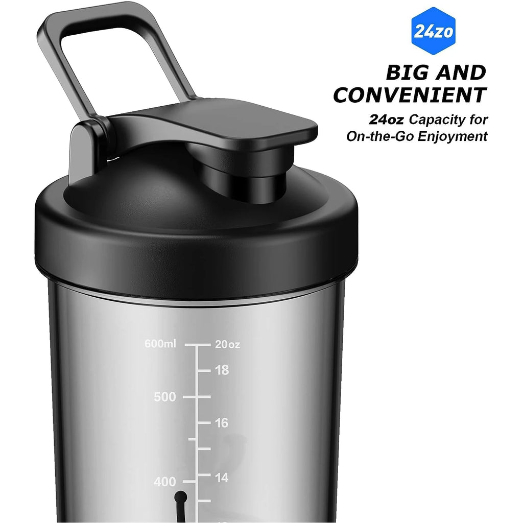 Premium Electric Protein Shaker Bottle, 22oz Blender for Mixing Protein, Gym Portable Cup, and Cocktails