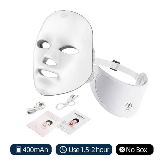 Showlu Smart General LED Face Mask Pro with adjustable straps and multiple light therapy settings, designed for skincare treatment.