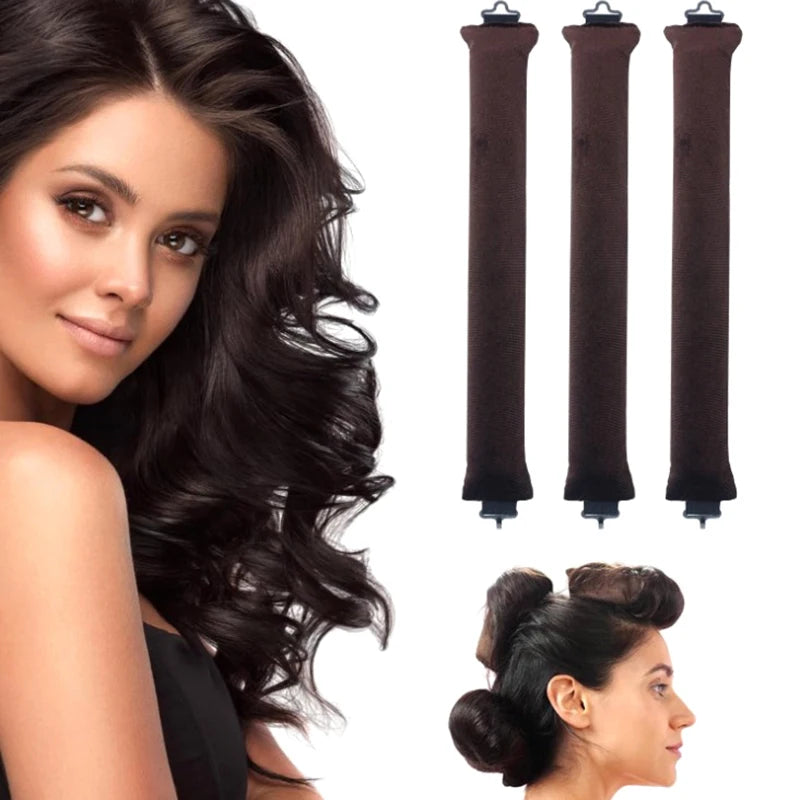 Showlu Smart General heatless curling rod with soft fabric covering for gentle, reusable hair curling without heat damage.