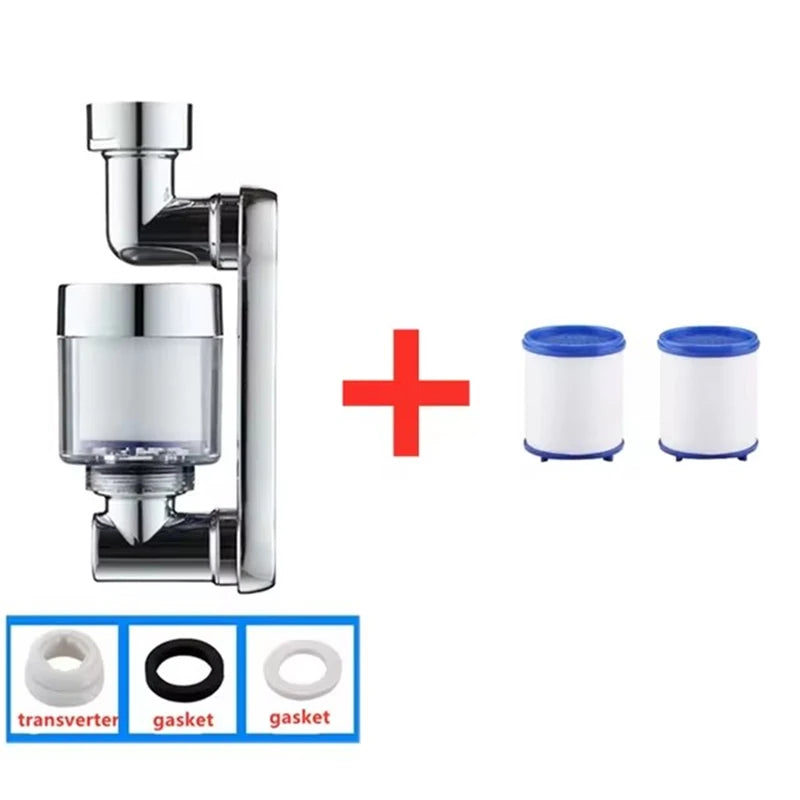 Showlu 1080° rotating robotic arm faucet extender with universal nozzle, showcasing its sleek design and flexible movement.