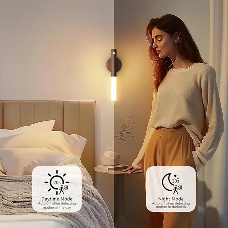 Showlu Smart General magnetic motion sensor LED night light with USB rechargeable design, ideal for energy-efficient home lighting.