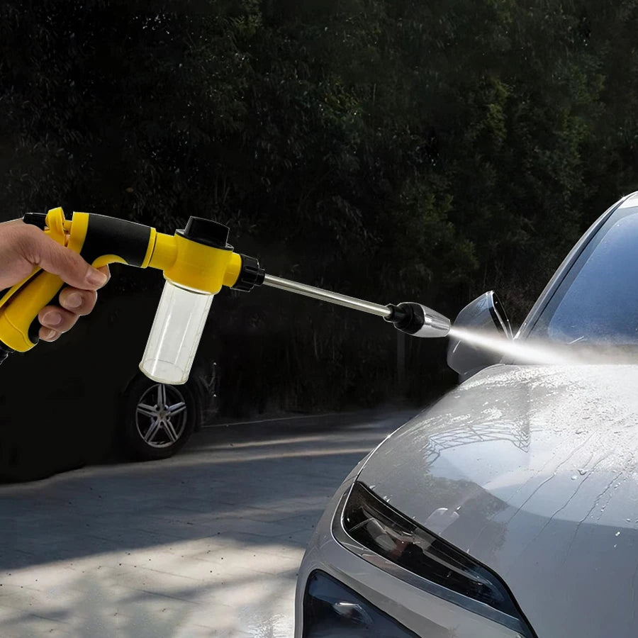 Showlu Smart General 25ft high-pressure washer hose with durable construction and quick-connect fittings for outdoor cleaning.