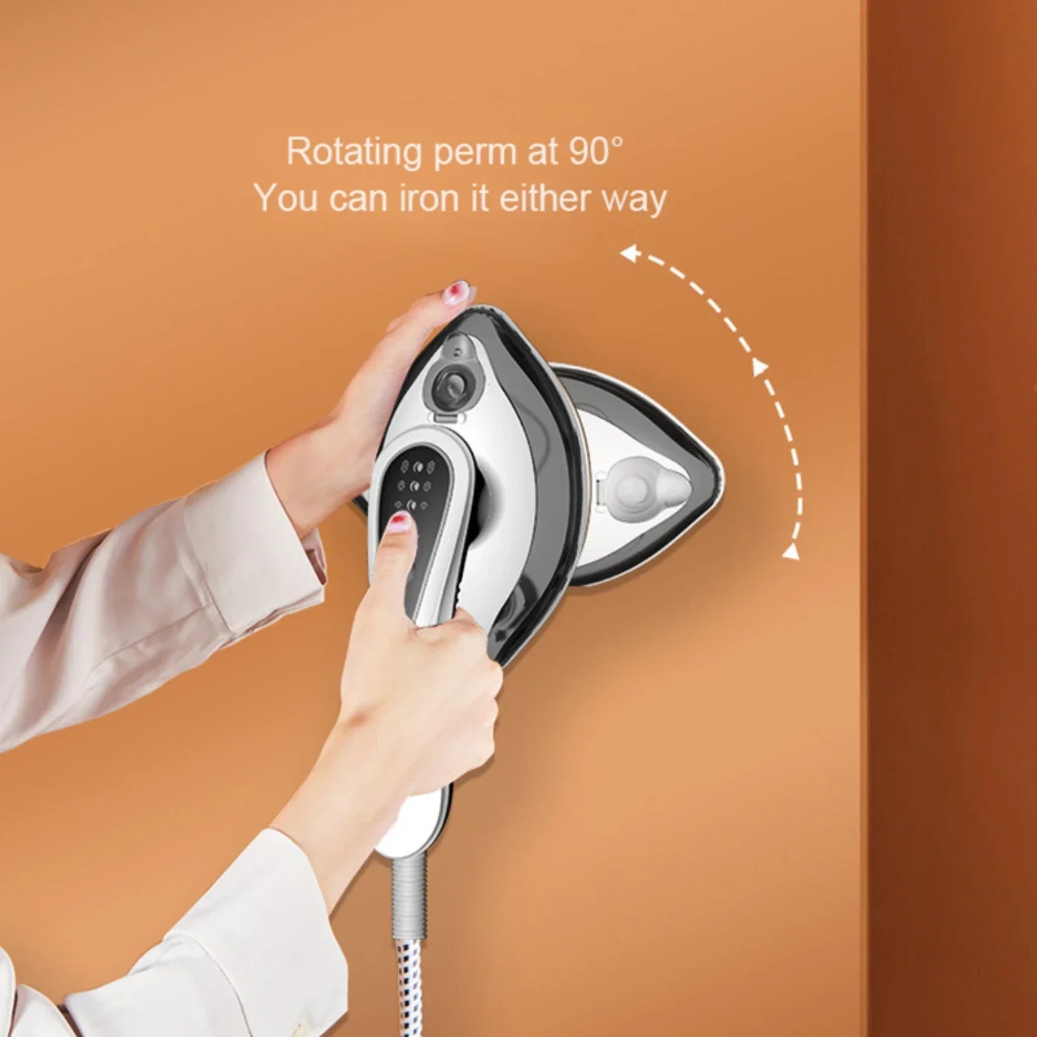 Showlu Smart General Tinsol 1100W portable garment steamer iron with water tank and ergonomic handle for quick wrinkle removal.