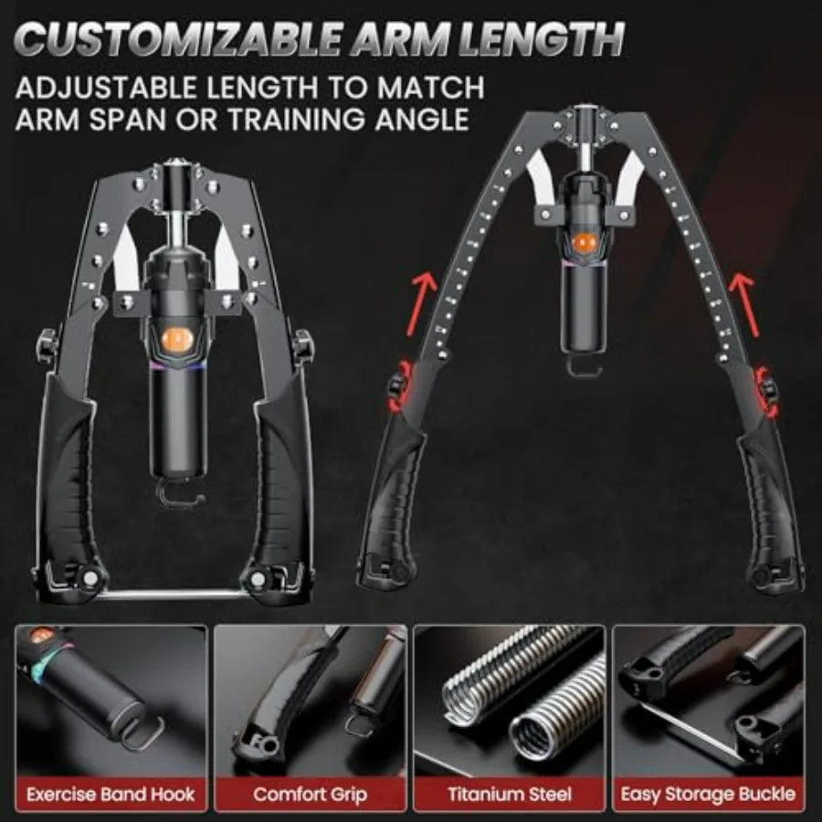 Showlu 3-in-1 hydraulic power twister arm trainer and ab roller wheel for strength training and muscle toning.