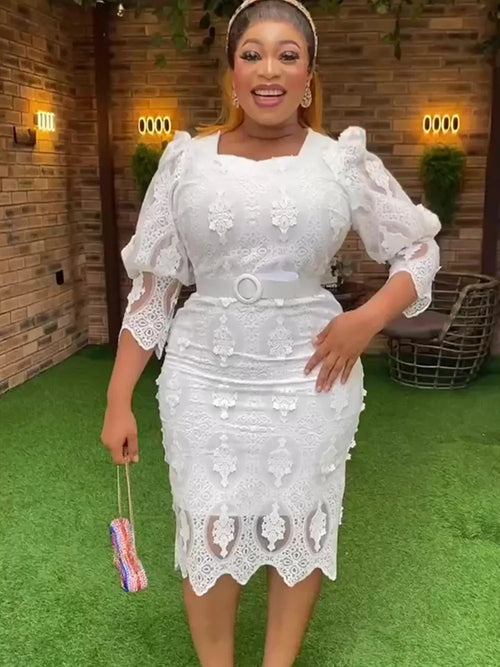 Plus size African Dashiki lace maxi dress by SHOWLU FASHION STORE, bodycon gown with vibrant African-inspired pattern and lace details.