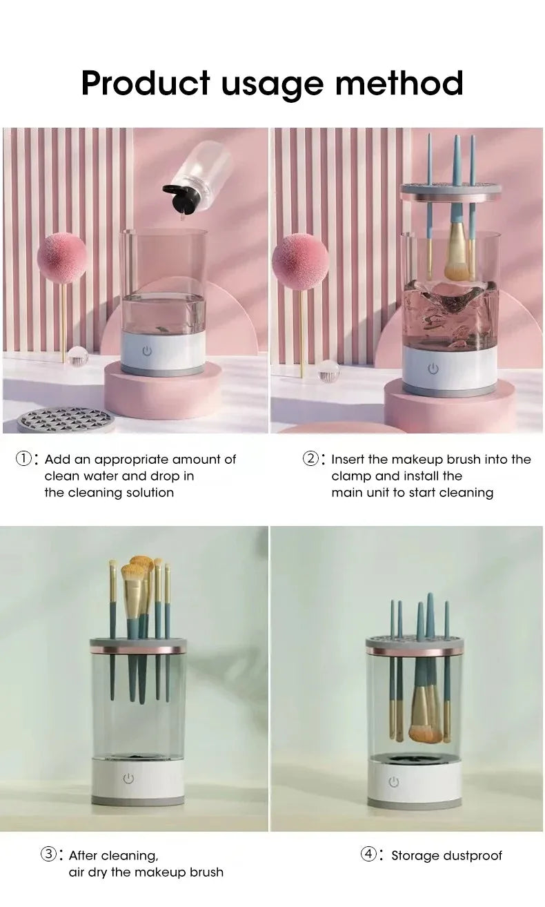 Showlu Smart General makeup brush dryer machine with sleek design and drying slots for fast, efficient makeup brush drying.