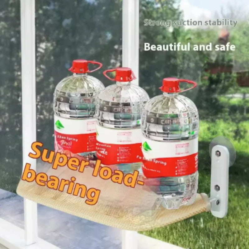 Showlu Smart General cat window hammock hanging on a window, providing a cozy perch for cats to relax and enjoy the view.