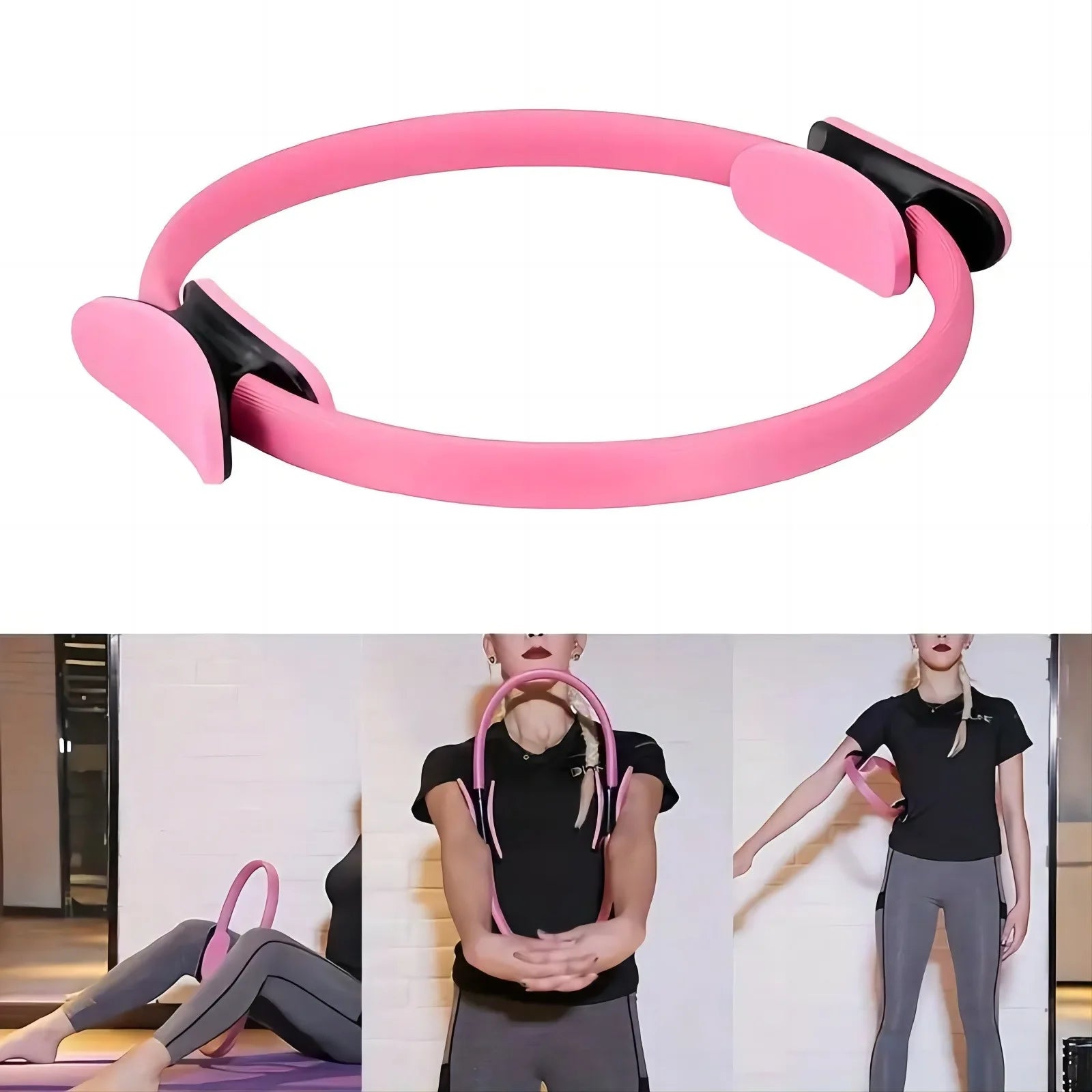 Showlu Smart General Pilates Ring Toner for resistance training, featuring a circular design with padded grips for effective workouts.