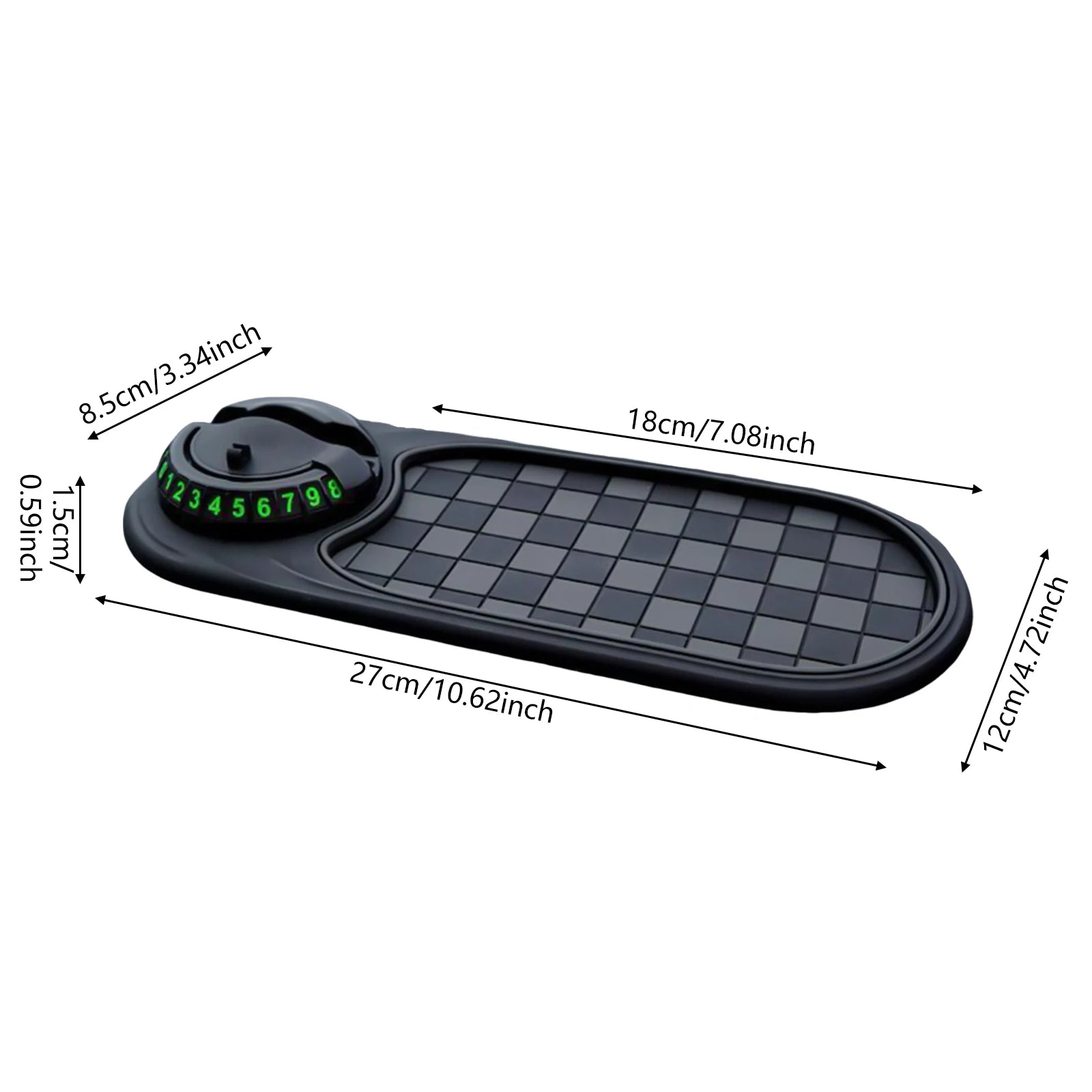 Showlu Smart General car dashboard anti-slip mat with textured surface for secure phone and small item placement