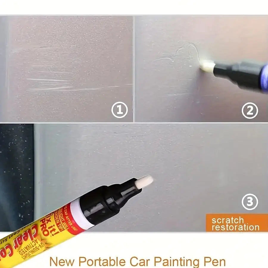 Showlu Smart General car scratch repair pen with clear coat applicator, designed for quick and easy scratch fixing on vehicles.
