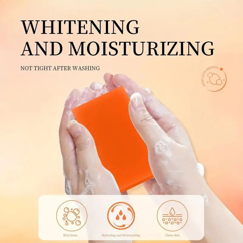 Handmade Kojic Acid soap by Showlu Fashion Store featuring brightening, moisturizing, and gentle exfoliating for smooth skin.