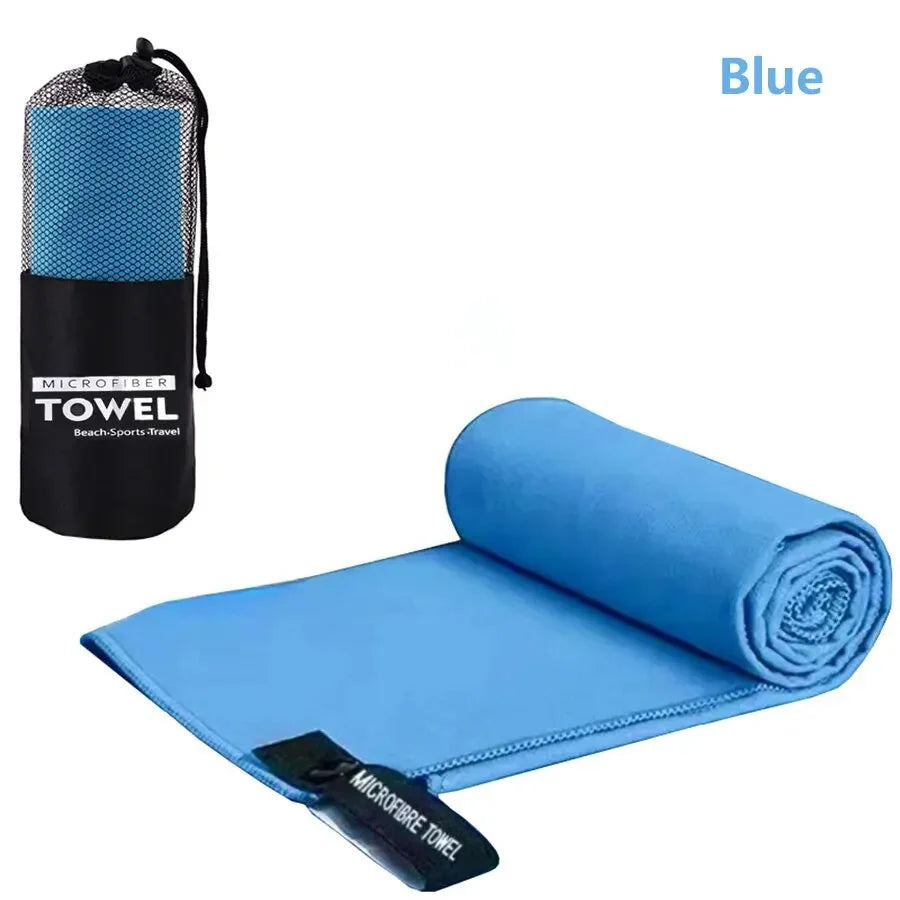 SHOWLU quick-dry microfiber sports towel for gym, yoga, and camping, shown folded and ready for use.