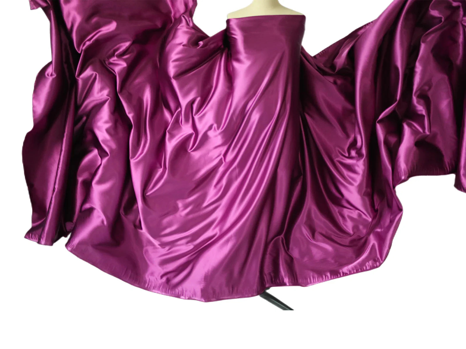 Showlu Maternity Silk Photography Gown in vibrant colors, flowing fabric, perfect for maternity photo shoots and special moments.