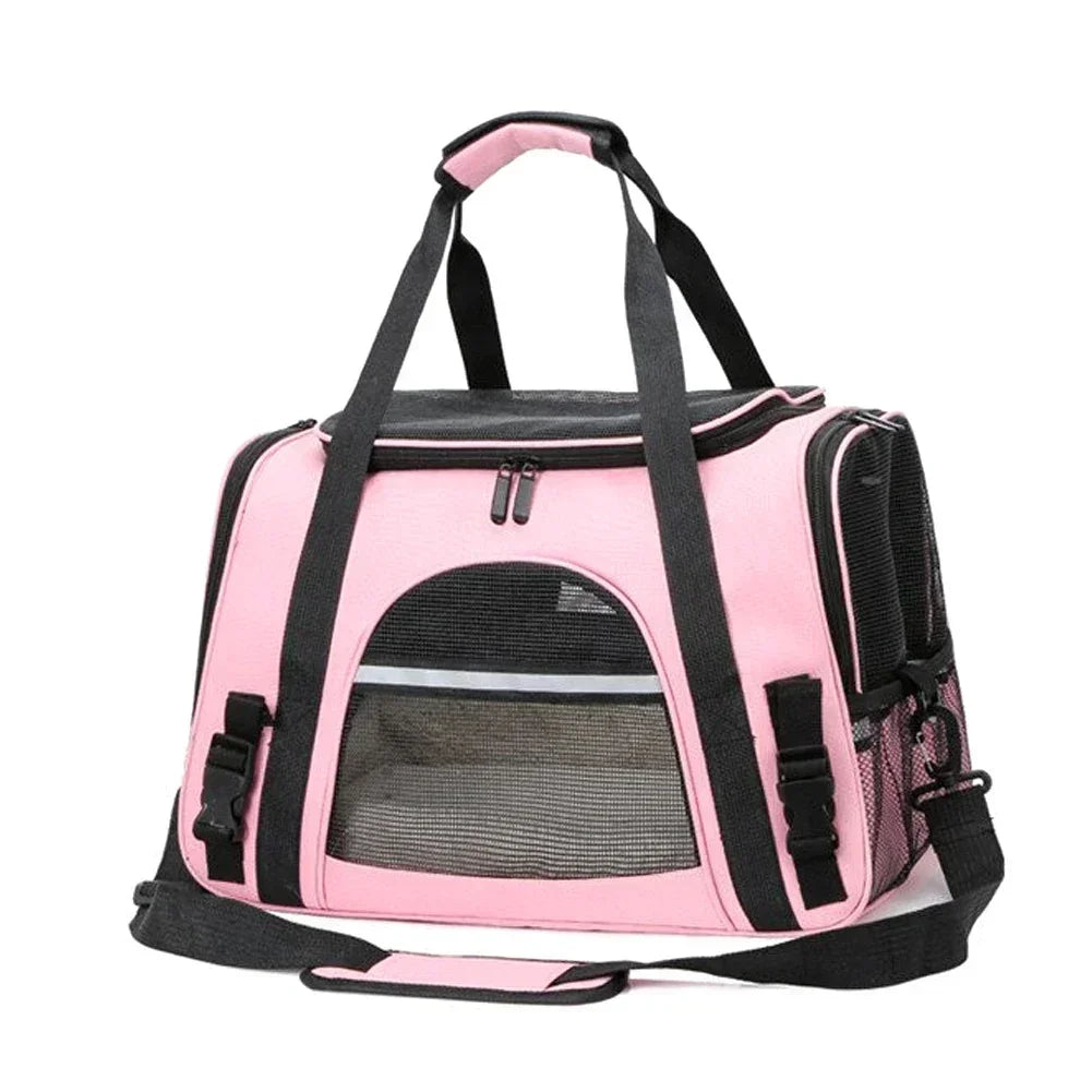 Showlu breathable dog carrier backpack with cushion, designed for comfortable travel and easy pet carrying.