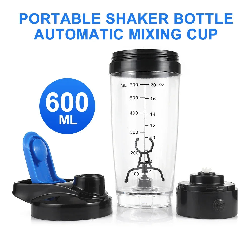 600ml Electric Self-Stirring Protein Shaker Bottle