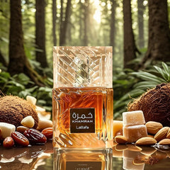 1 Pack 3.4 Oz/100 Ml Lattafa Khamrah Perfume 3.4 Oz/100 Ml - Warm Spice Vanilla & Cinnamon Perfume, Unisex Perfume Spray