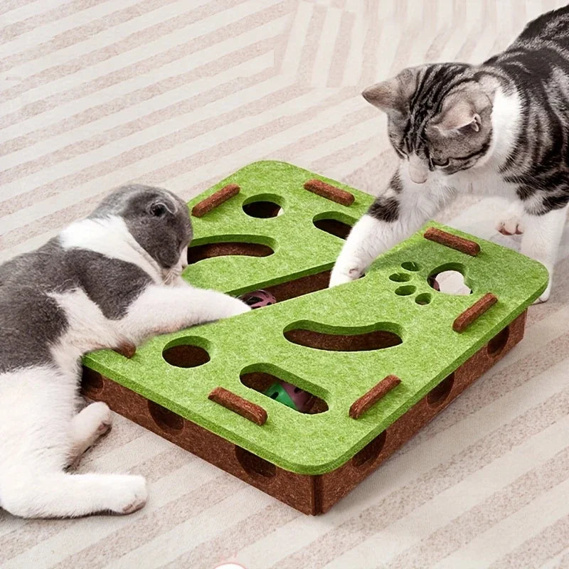 Showlu Smart General Pet Treat Puzzle Toy with colorful compartments for interactive dog or cat play and mental stimulation.