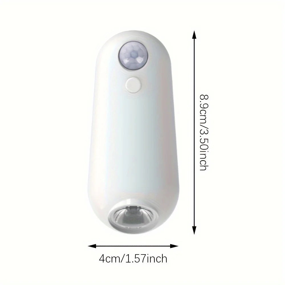 Showlu Smart General motion sensor mouse LED night light illuminating a dark room with soft, energy-efficient glow.