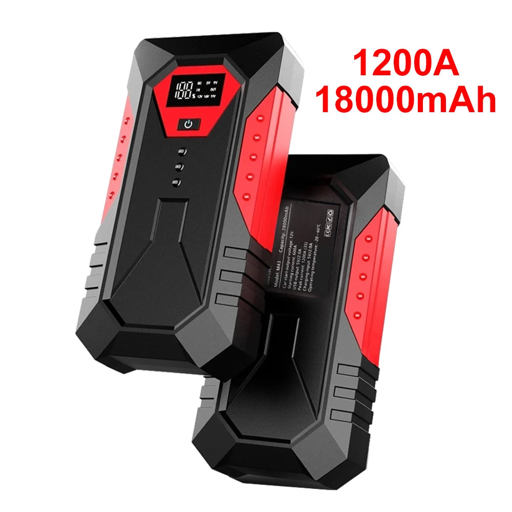 12V Car Jump Starter Power Bank Portable 1200A Car Battery Booster Cha —  Showlu Fashion Store