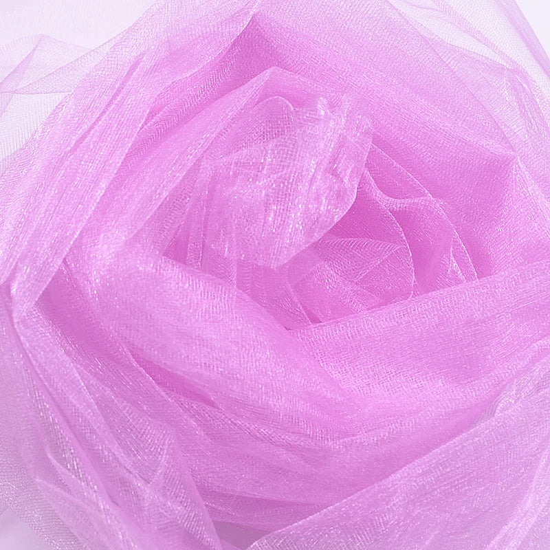 Wedding organza roll with sheer crystal tulle fabric for wedding arches, party backdrops, and baby showers by Showlu Fashion Store.