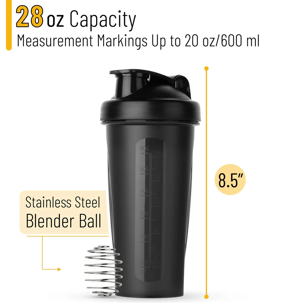 600ml Showlu Fashion portable protein shaker bottle with a leak-proof lid, ideal for fitness enthusiasts and athletes.