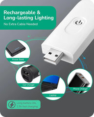 USB Rechargeable Amber Book Light