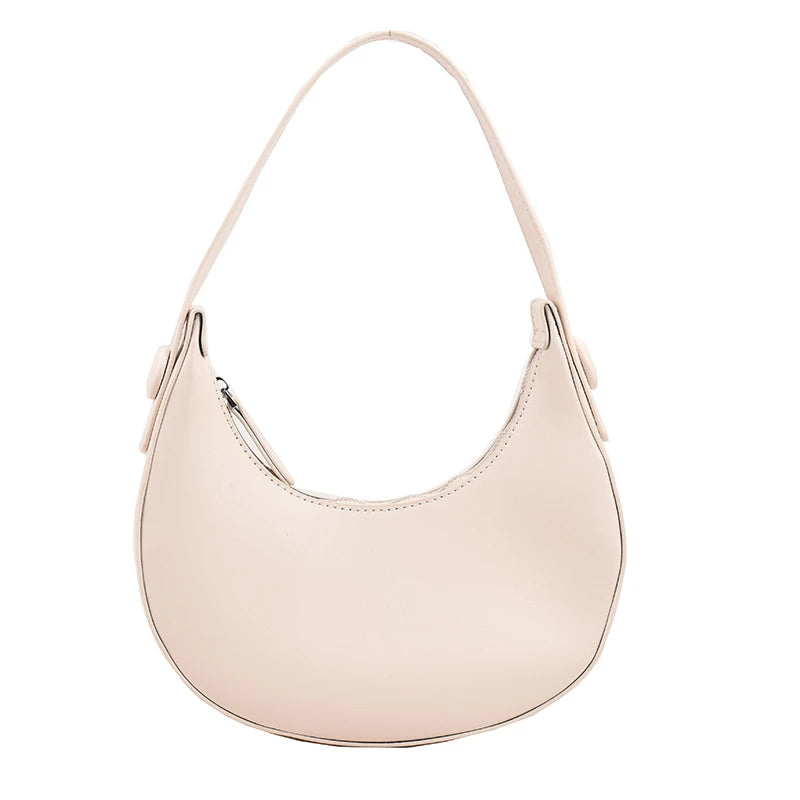 2022 Fashion Armpit Bags for Women Cute Half Crescent Bag Leather PU Purses and Handbags Designer Shoulder Bag Small Hand Bag
