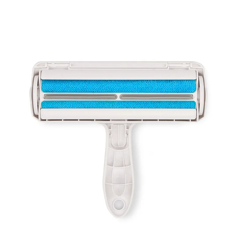 Showlu Smart General reusable pet hair lint remover roller with handle and sticky sheets for removing pet fur from clothing and furniture.