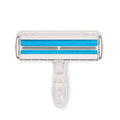 Showlu Smart General reusable pet hair lint remover roller with handle and sticky sheets for removing pet fur from clothing and furniture.